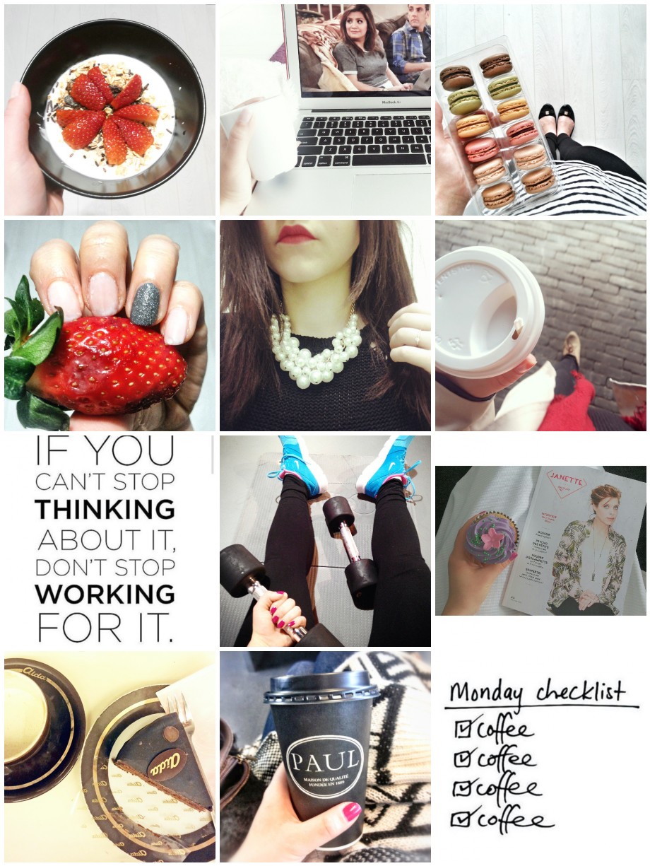 instagram, strawberries, macarons, coffee, fitness, fashion, food, cupcake
